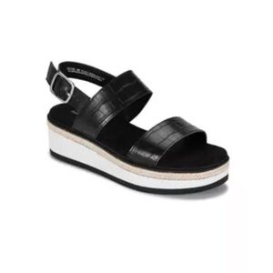 Baretraps black platform chunky sandals tachel shoes size 8